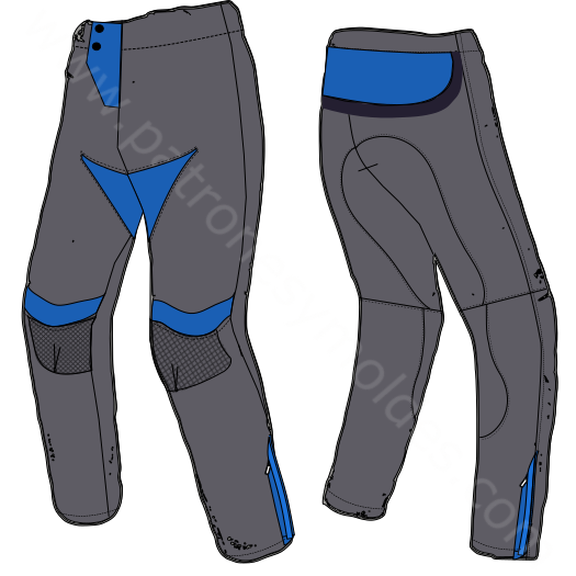 Patron ropa, Fashion sewing pattern, molde confeccion, patronesymoldes.com Motocross Pants 7994 MEN Trousers